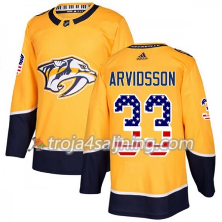 Nashville Predators tröja Viktor Arvidsson 33 Adidas 2017-2018 Guld USA Flag Fashion Authentic - NHL Tröjor Herr Nashville Predators tröja Viktor Arvidsson 33 Adidas 2017-2018 Guld USA Flag Fashion Authentic - NHL Tröjor Herr